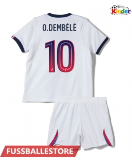 Günstige Paris Saint-Germain Ousmane Dembele #10 Auswärts Trikotsatzt Kinder 2026-27 Kurzarm (+ Kurze Hosen)